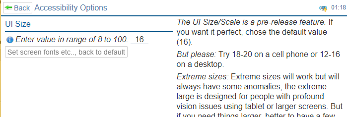 Accessibility Options